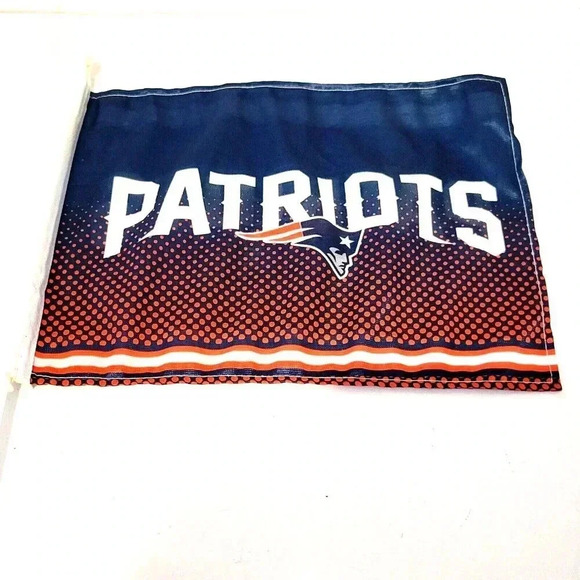 New England Patriots Car Flag NWT NFL Double Sided UV Fade Resistant Licensed - Picture 2 of 3